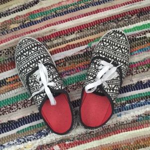 Tribal print shoes